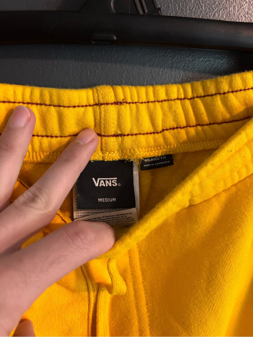 Vans Yellow Sweatpants Joggers - Picture 3 of 5